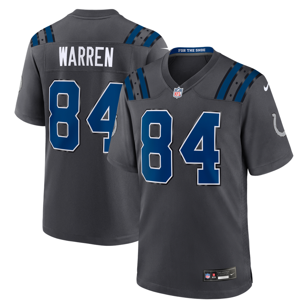Tyler Warren Indianapolis Colts 2026 Rivalries Collection Game Jersey - Anthracite