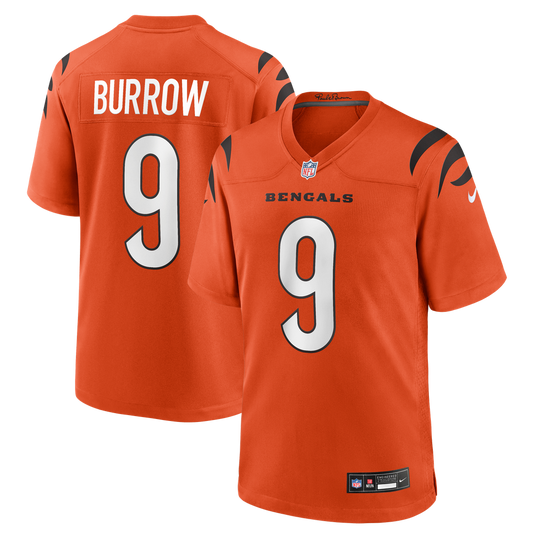 Joe Burrow Cincinnati Bengals Alternate Game Jersey - Orange