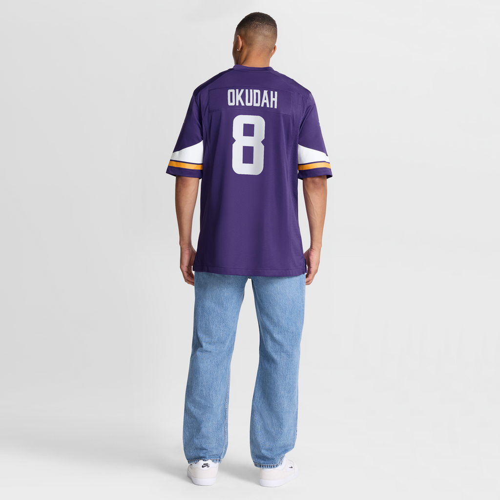 Jeff Okudah Minnesota Vikings Team Game Jersey - Purple