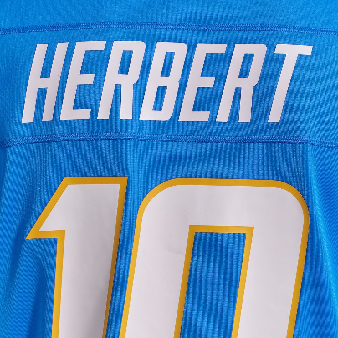 Justin Herbert Los Angeles Chargers Alternate Super Chargers Game Player Jersey - Navy