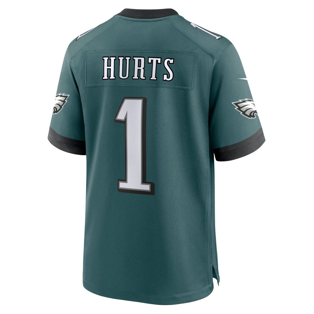 Jalen Hurts Philadelphia Eagles Team Game Jersey - Midnight Green