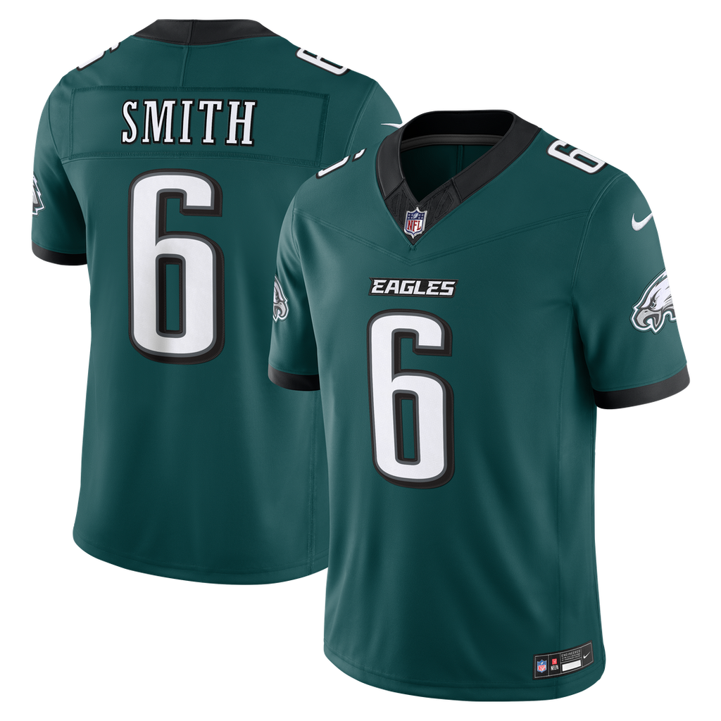 DeVonta Smith Philadelphia Eagles Team Vapor F.U.S.E. Stitched Limited Jersey - Midnight Green