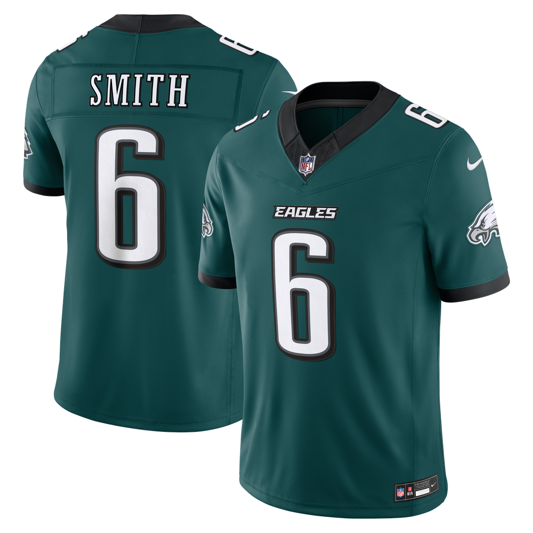 DeVonta Smith Philadelphia Eagles Team Vapor F.U.S.E. Stitched Limited Jersey - Midnight Green