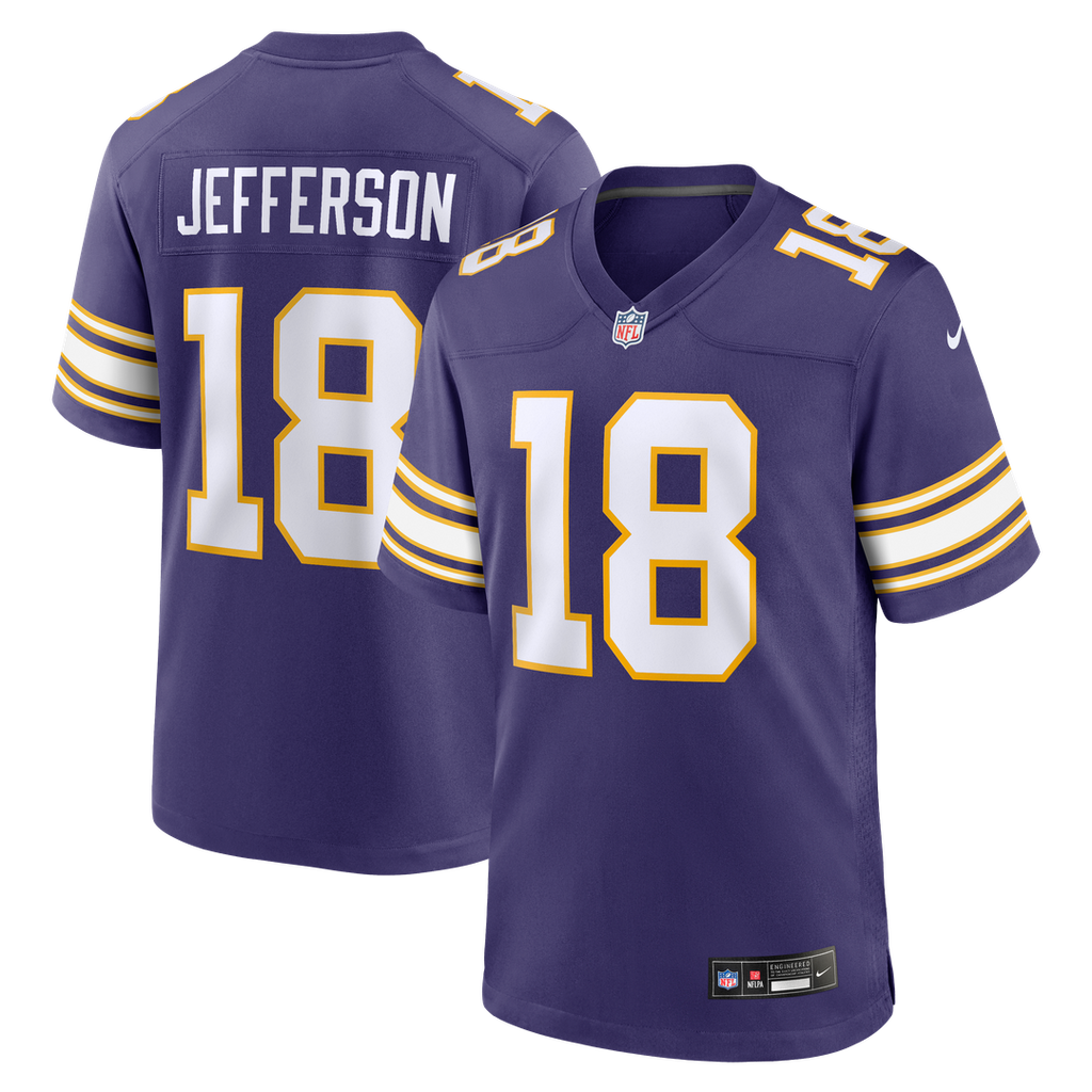 Justin Jefferson Minnesota Vikings Classic Player Game Jersey - Purple