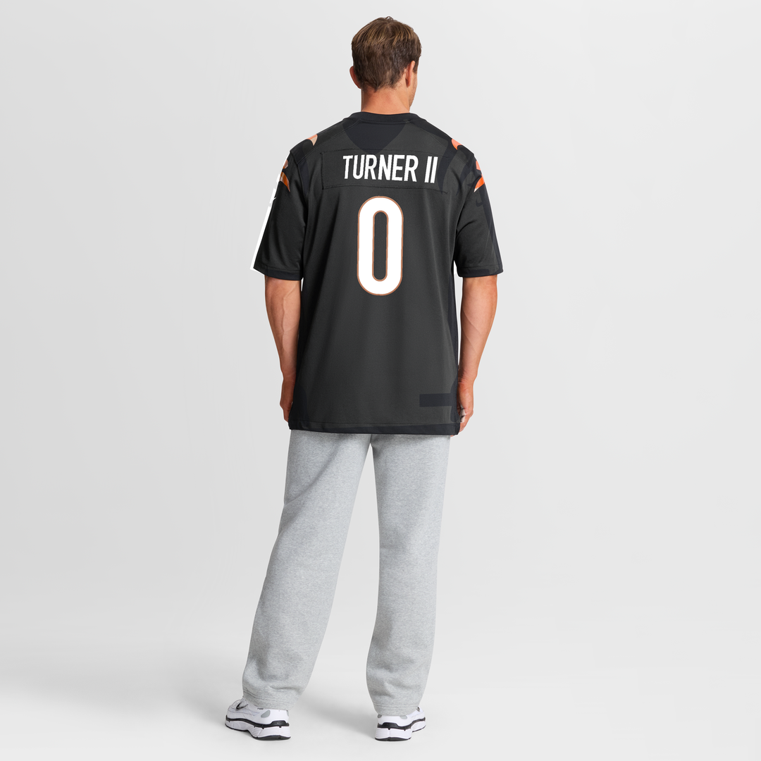 DJ Turner II Cincinnati Bengals Team Game Jersey - Black