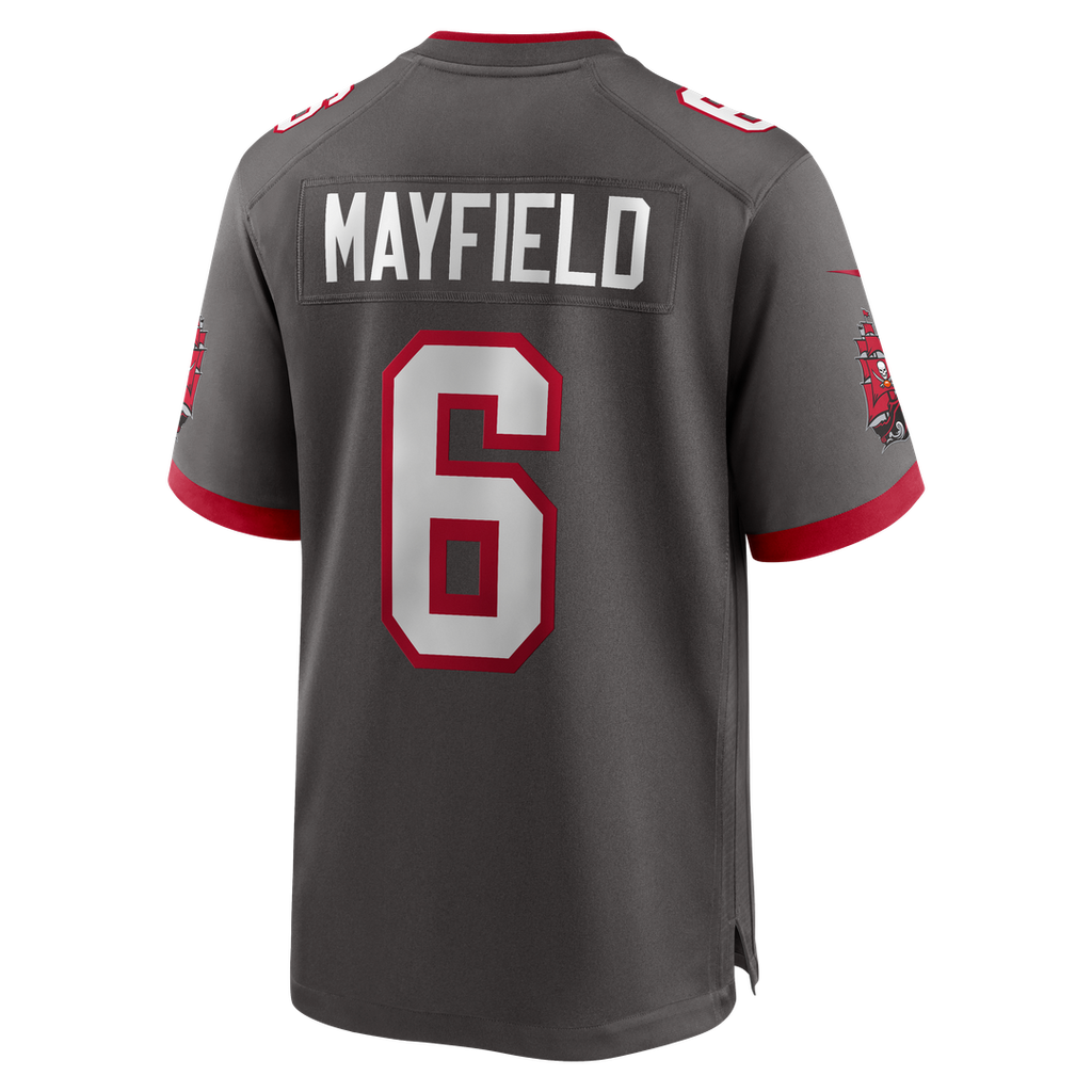 Baker Mayfield Tampa Bay Buccaneers Alternate Game Player Jersey - Pewter