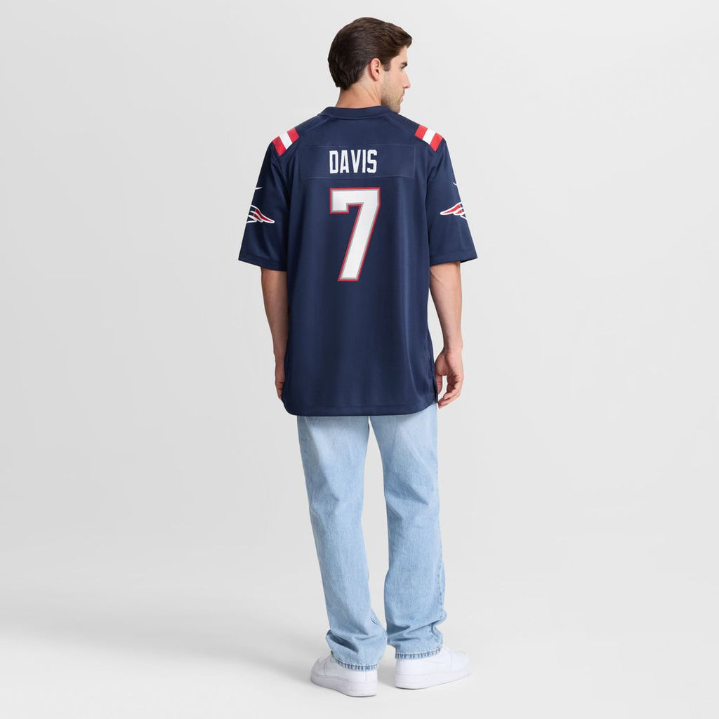 Carlton Davis New England Patriots Team Game Jersey - Navy