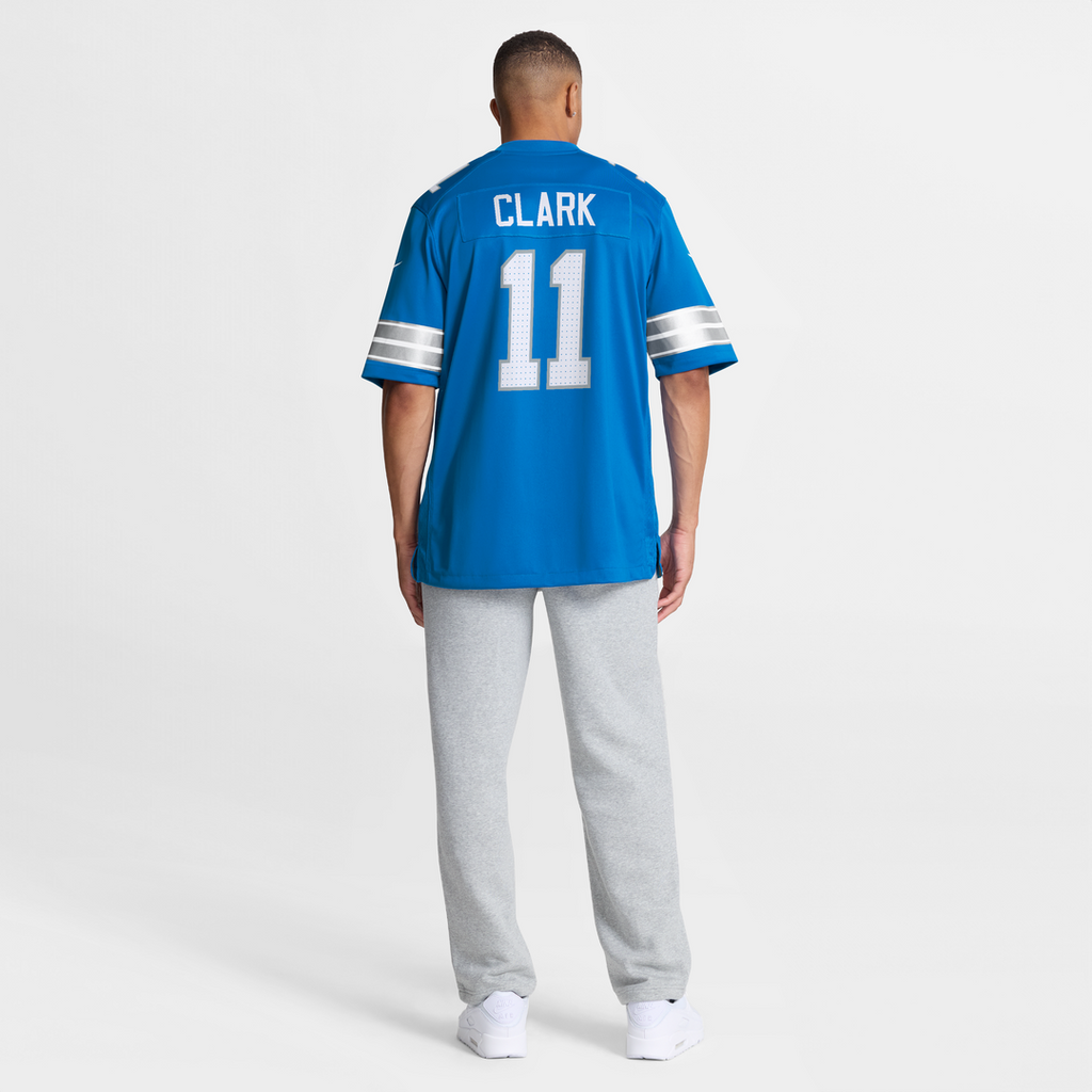 Damone Clark Detroit Lions Team Game Jersey - Blue