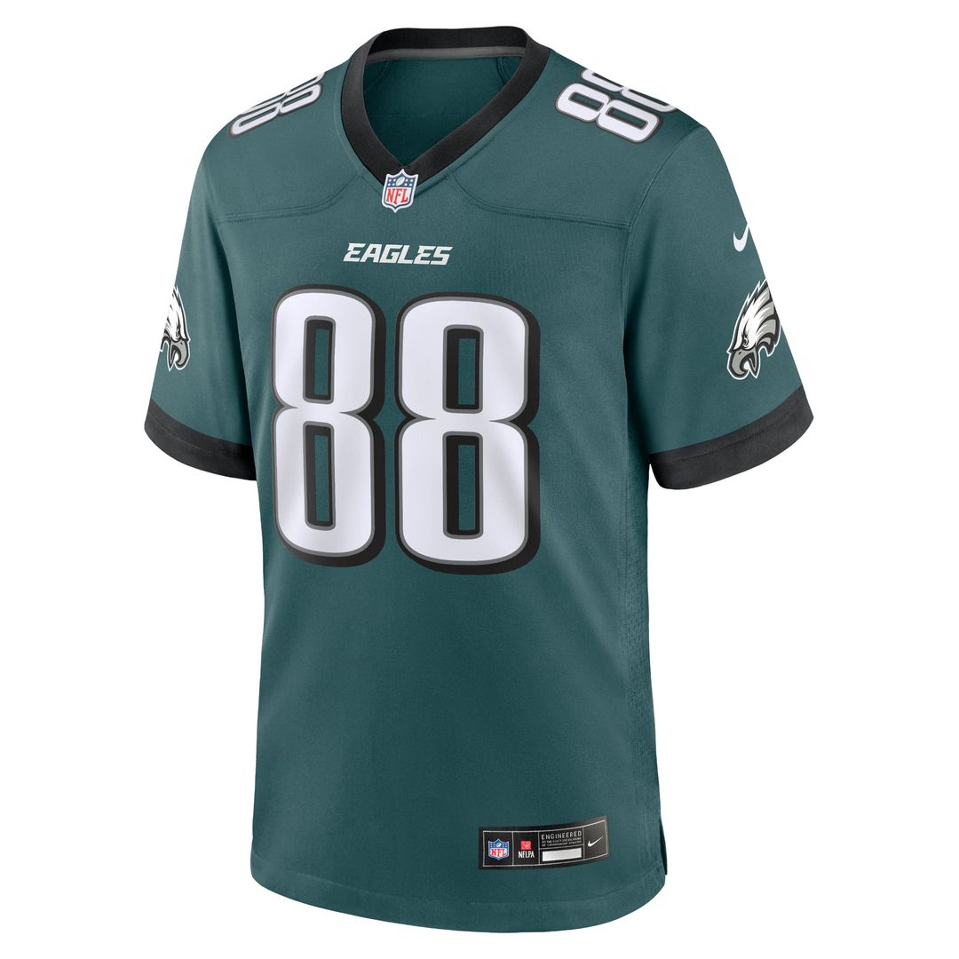 Dallas Goedert Philadelphia Eagles Team Game Jersey - Midnight Green