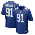 Darius Alexander New York Giants Team Game Jersey - Royal