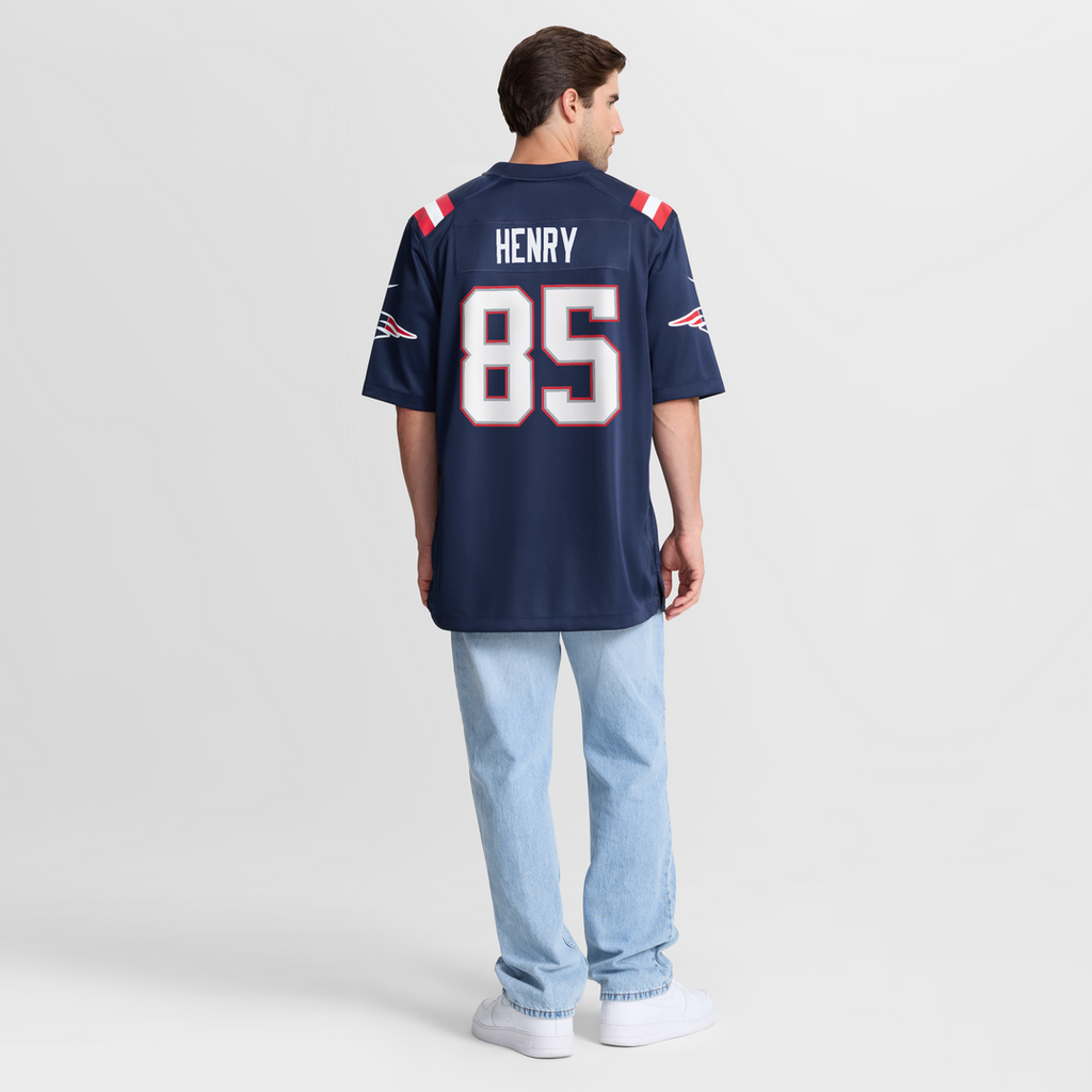 Hunter Henry New England Patriots Team Game Jersey - Navy