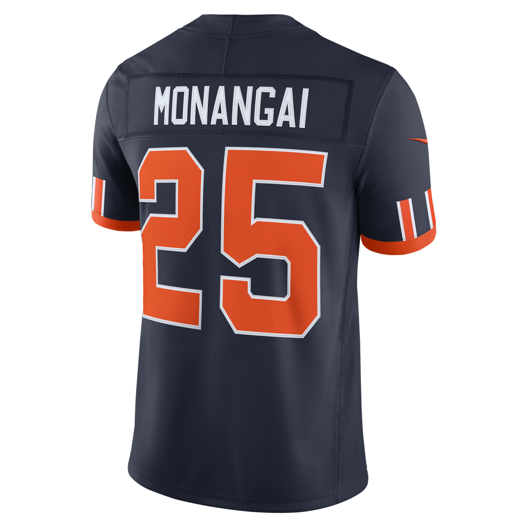 Kyle Monangai Chicago Bears 2026 Rivalries Collection Stitched Limited Jersey - Navy