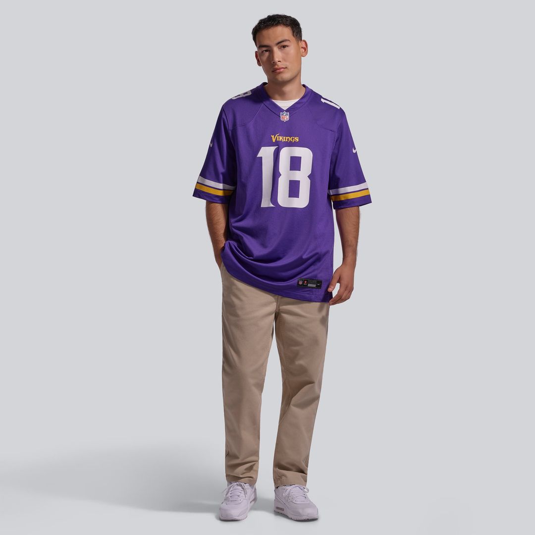 Justin Jefferson Minnesota Vikings Game Player Jersey - White