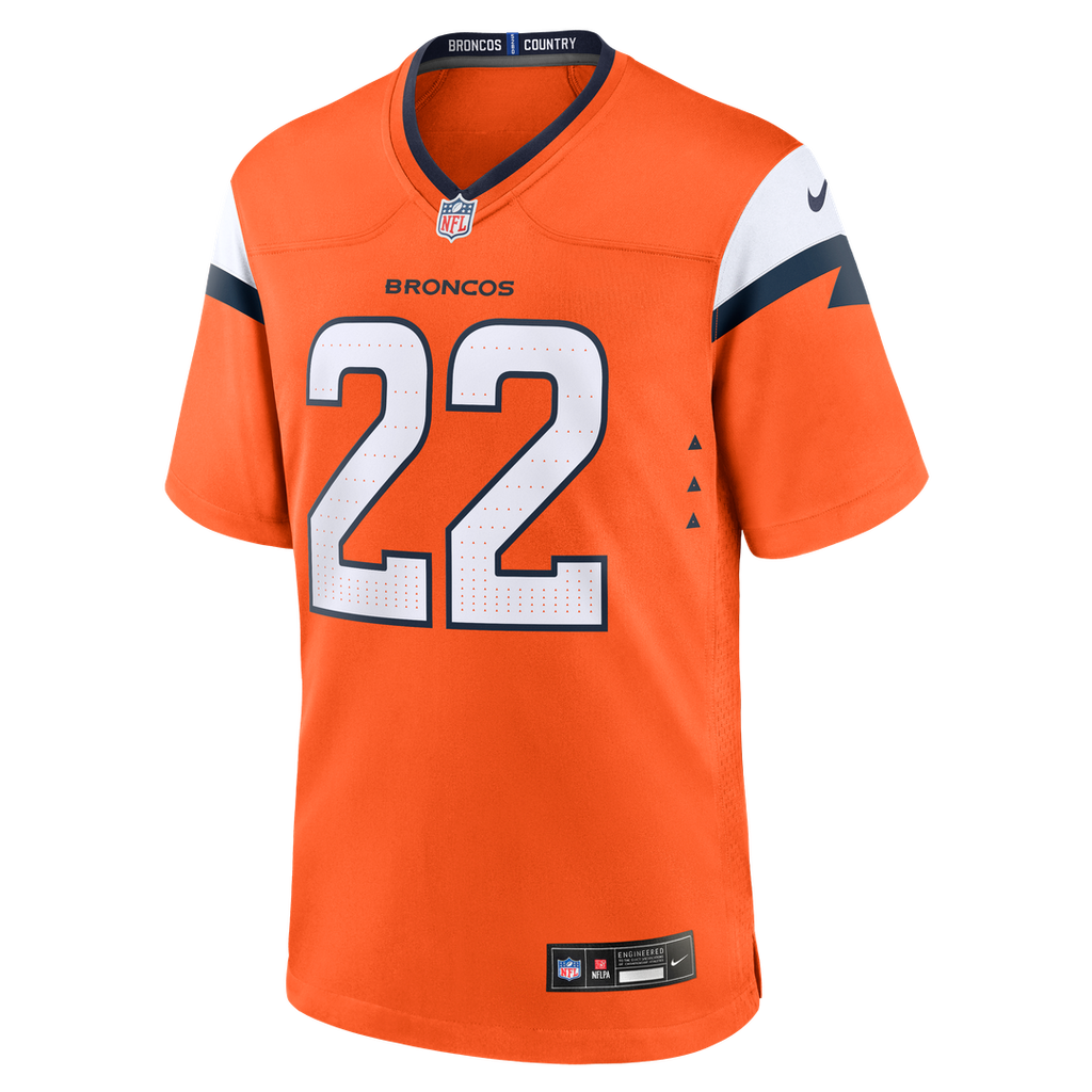 Brandon Jones Denver Broncos Team Game Jersey - Orange