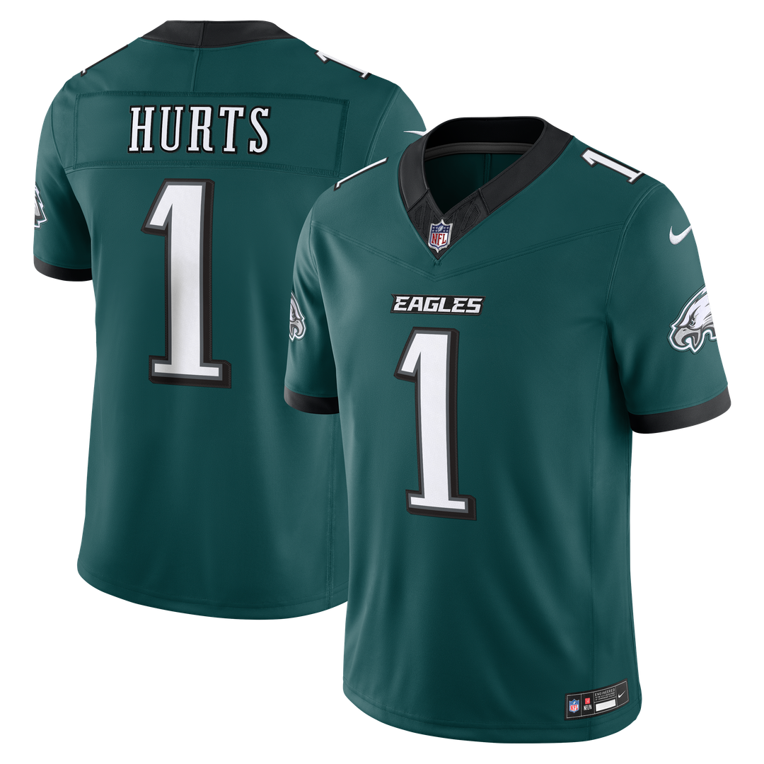 Jalen Hurts Philadelphia Eagles Team Vapor F.U.S.E. Stitched Limited Jersey - Midnight Green