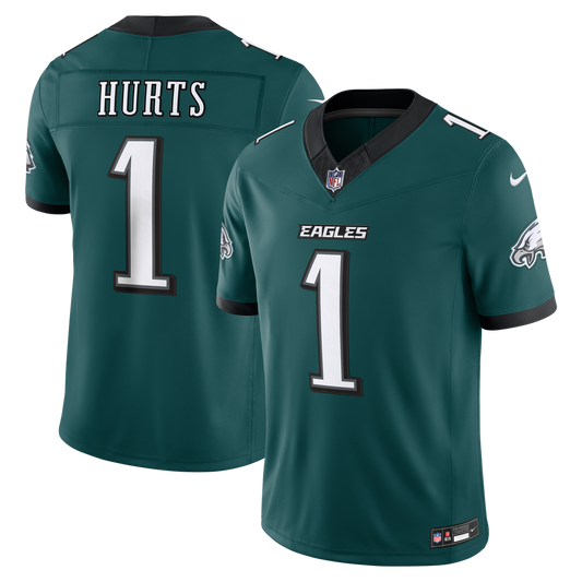 Jalen Hurts Philadelphia Eagles Team Vapor F.U.S.E. Stitched Limited Jersey - Midnight Green