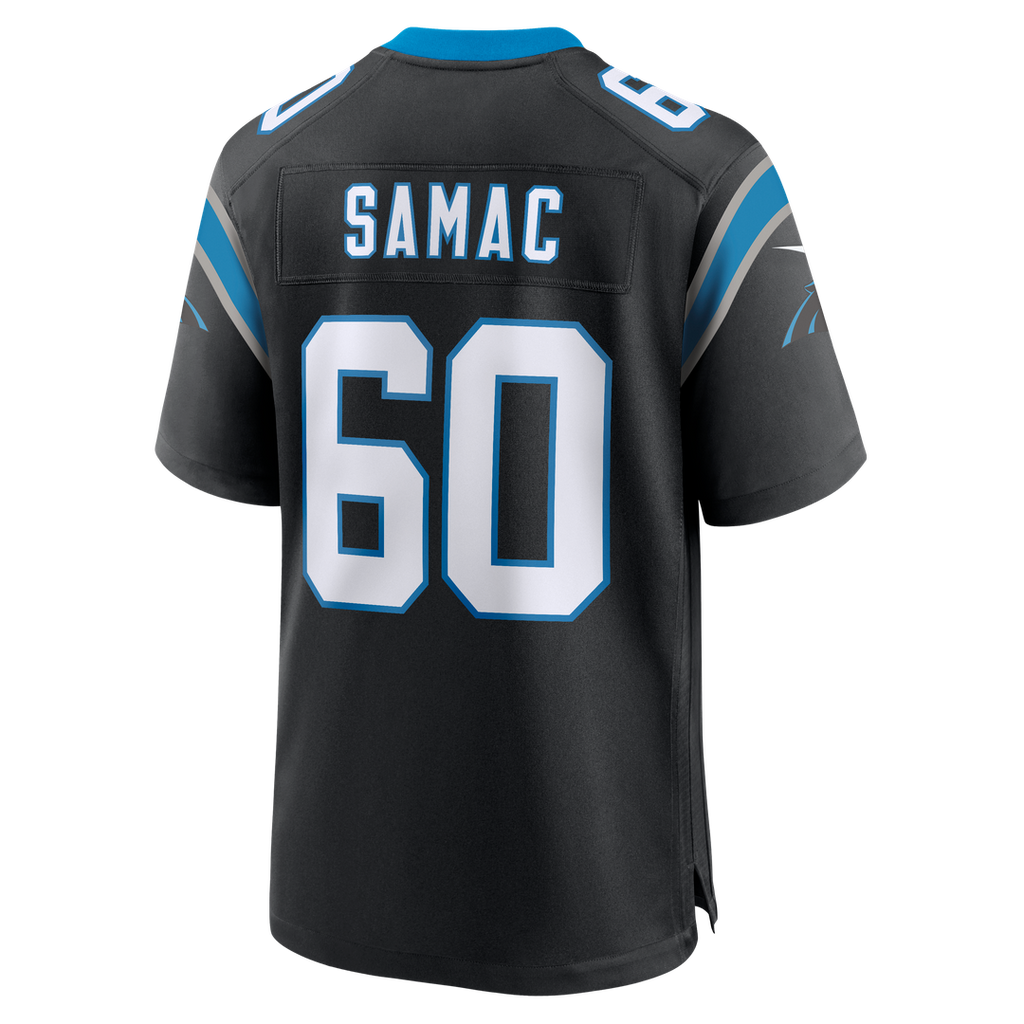 Nick Samac Carolina Panthers Team Game Jersey - Black