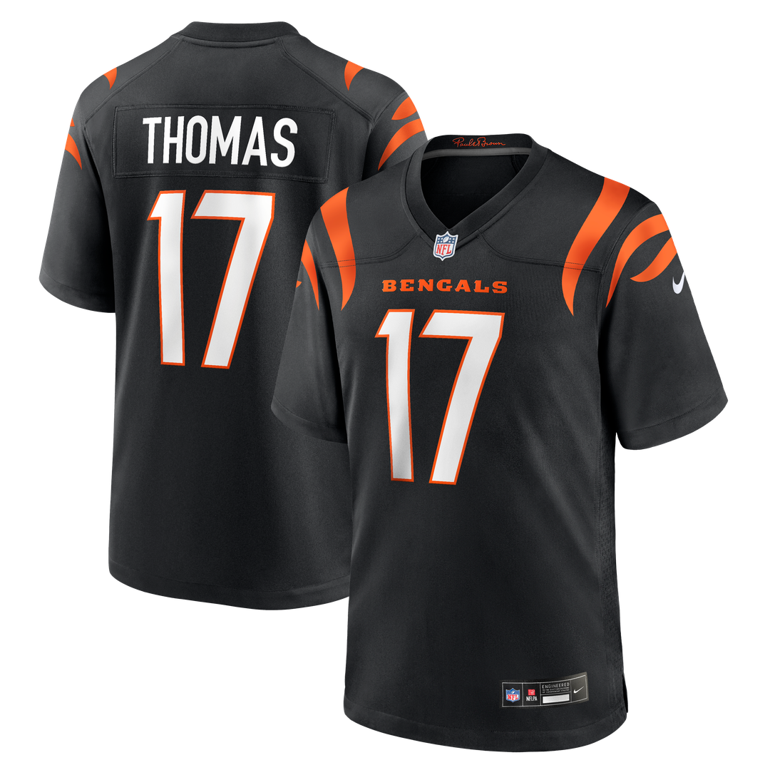 Noah Thomas Cincinnati Bengals Team Game Jersey - Black