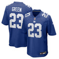 Art Green New York Giants Team Game Jersey - Royal
