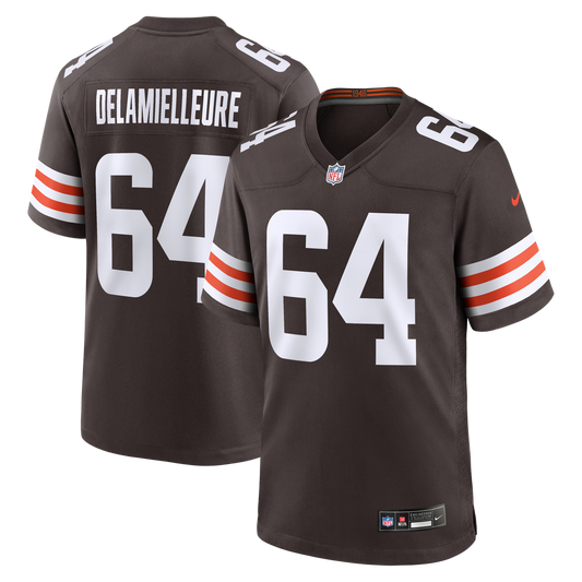 Joe DeLamielleure Cleveland Browns Game Retired Player Jersey - Brown