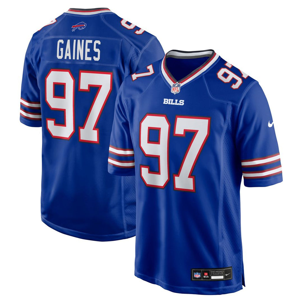 Greg Gaines Buffalo Bills Team Game Jersey - Royal