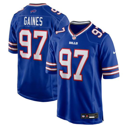 Greg Gaines Buffalo Bills Team Game Jersey - Royal