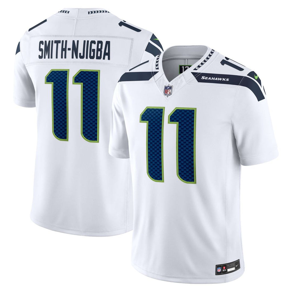Jaxon Smith - Njigba Seattle Seahawks Vapor F.U.S.E. Stitched Limited Jersey - White