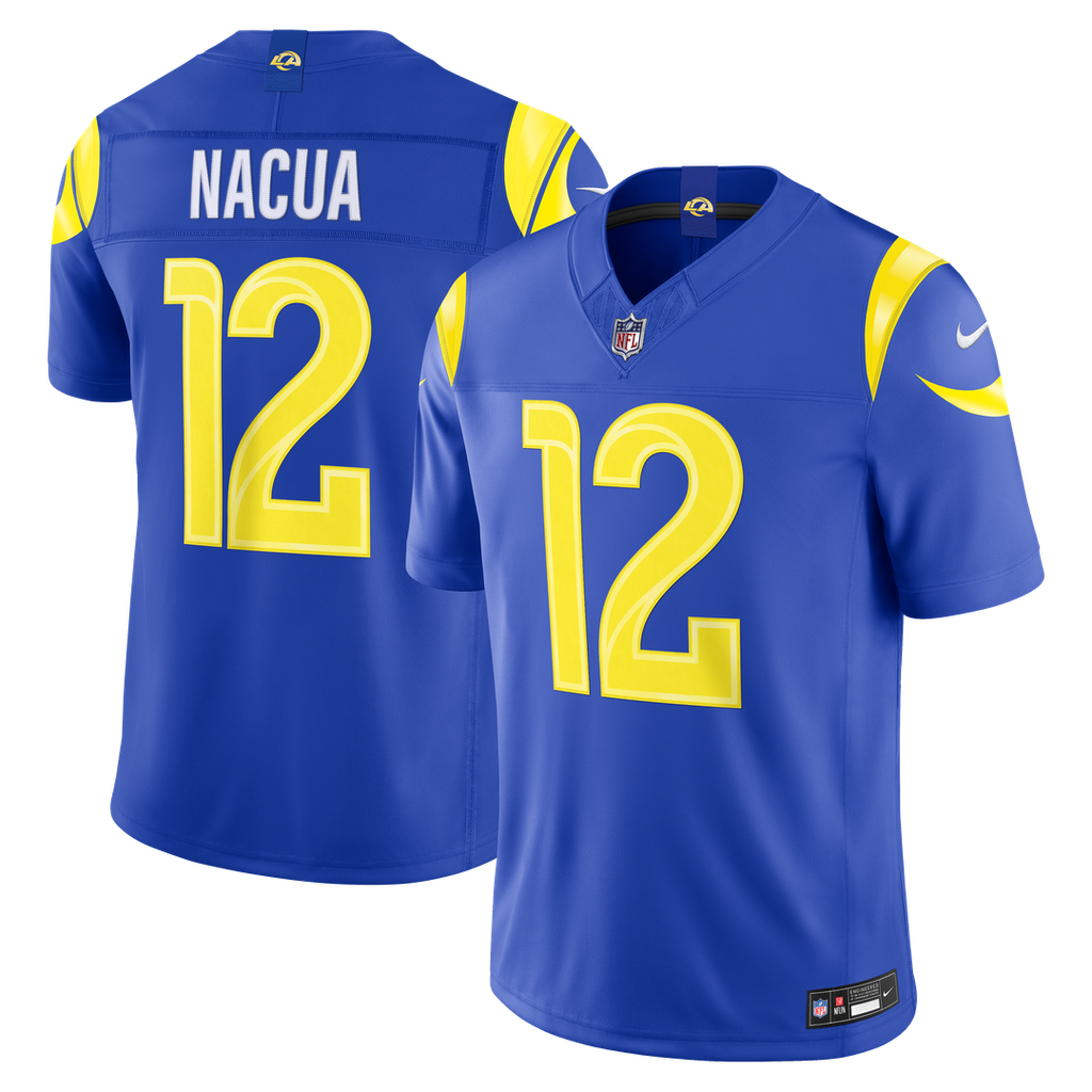 Puka Nacua Los Angeles Rams Team Vapor F.U.S.E. Stitched Limited Jersey - Royal