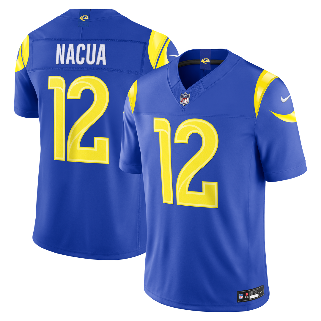 Puka Nacua Los Angeles Rams Team Vapor F.U.S.E. Stitched Limited Jersey - Royal