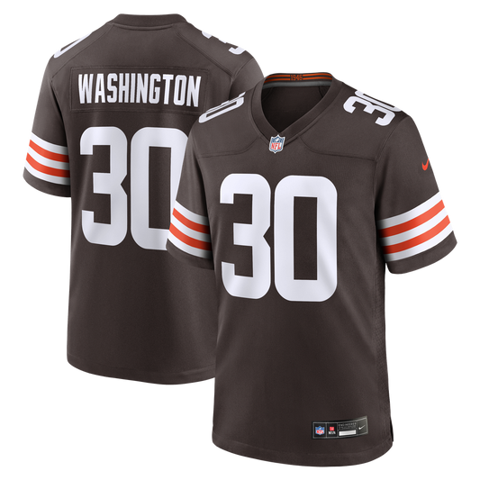 Zion Washington Cleveland Browns Team Game Jersey - Brown
