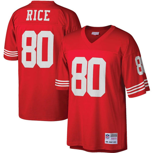 Jerry Rice San Francisco 49ers Big & Tall 1990 Retired Player Replica Jersey - Scarlet