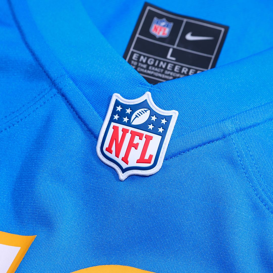 Del'Shawn Phillips Los Angeles Chargers Team Game Jersey - Powder Blue