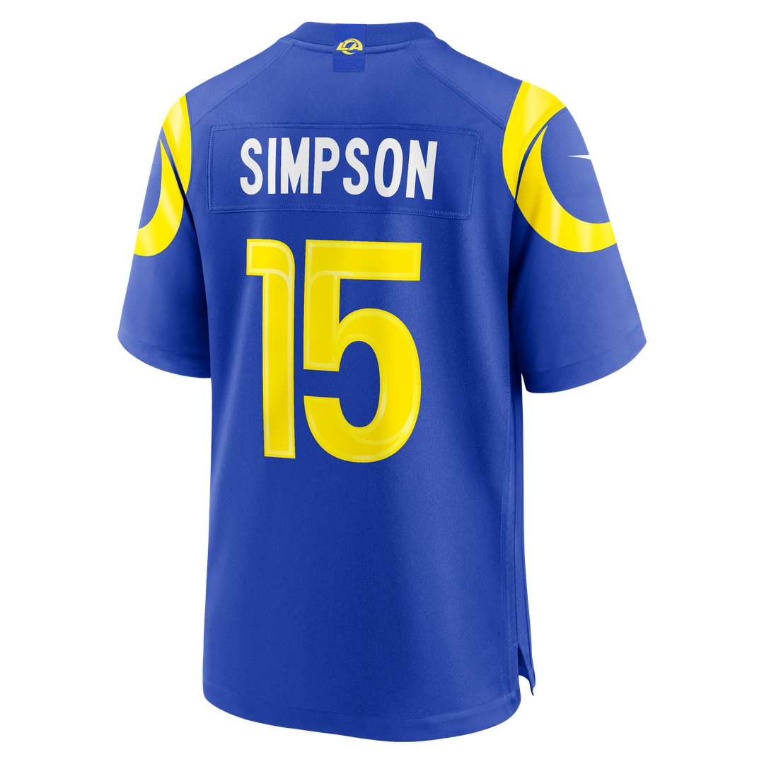 Ty Simpson Los Angeles Rams Team Game Jersey - Royal