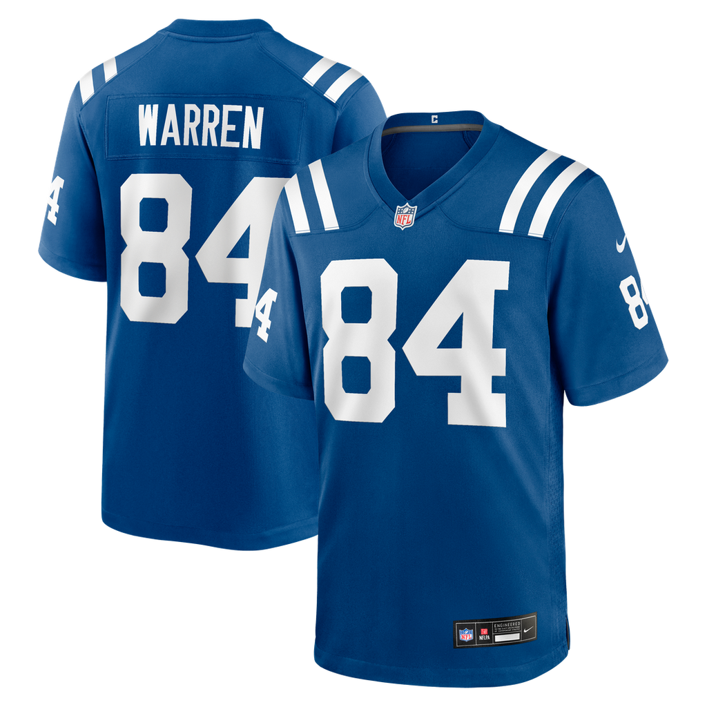 Tyler Warren Indianapolis Colts Team Game Jersey - Royal