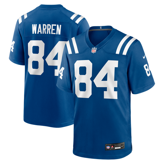 Tyler Warren Indianapolis Colts Team Game Jersey - Royal