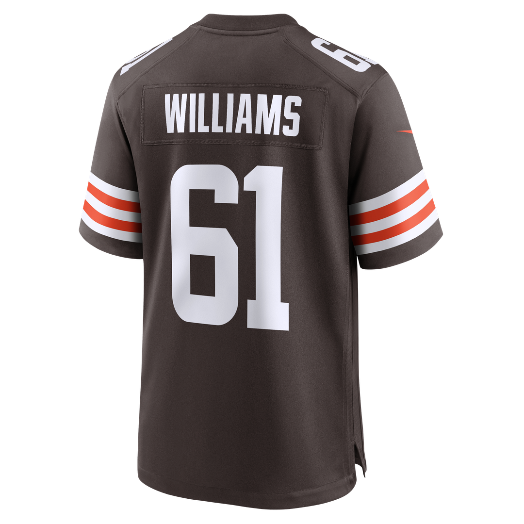 Chris Williams Cleveland Browns Team Game Jersey - Brown