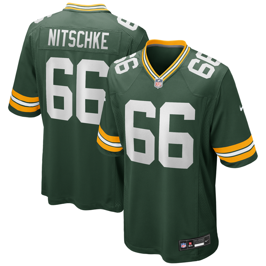 Ray Nitschke Green Bay Packers Game Retired Player Jersey - Green