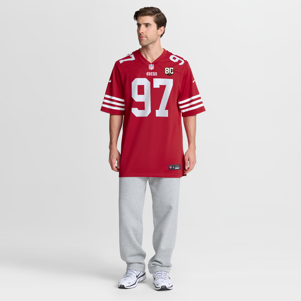 Nick Bosa San Francisco 49ers 80th Anniversary Game Jersey - White
