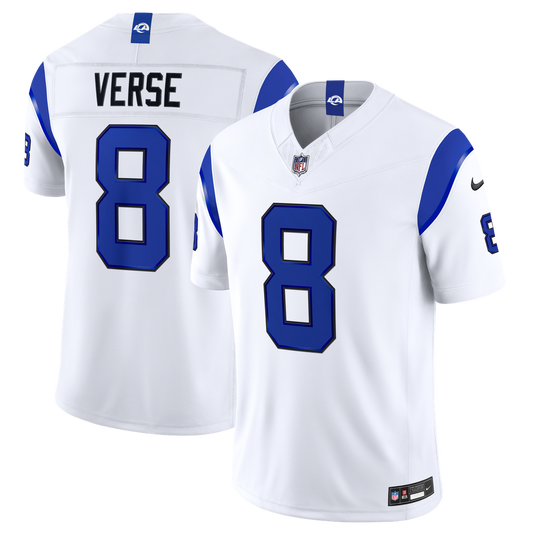 Jared Verse Los Angeles Rams Alternate Fearsome White Vapor F.U.S.E. Stitched Limited Jersey - White