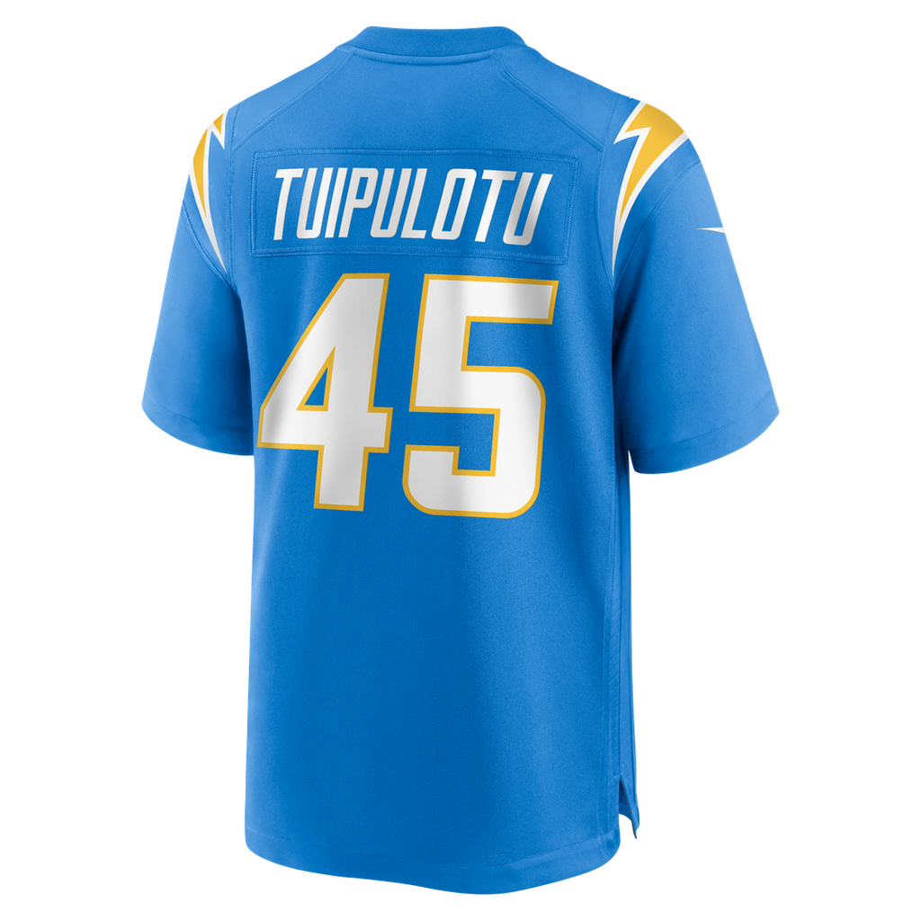 Tuli Tuipulotu Los Angeles Chargers Team Game Jersey - Powder Blue