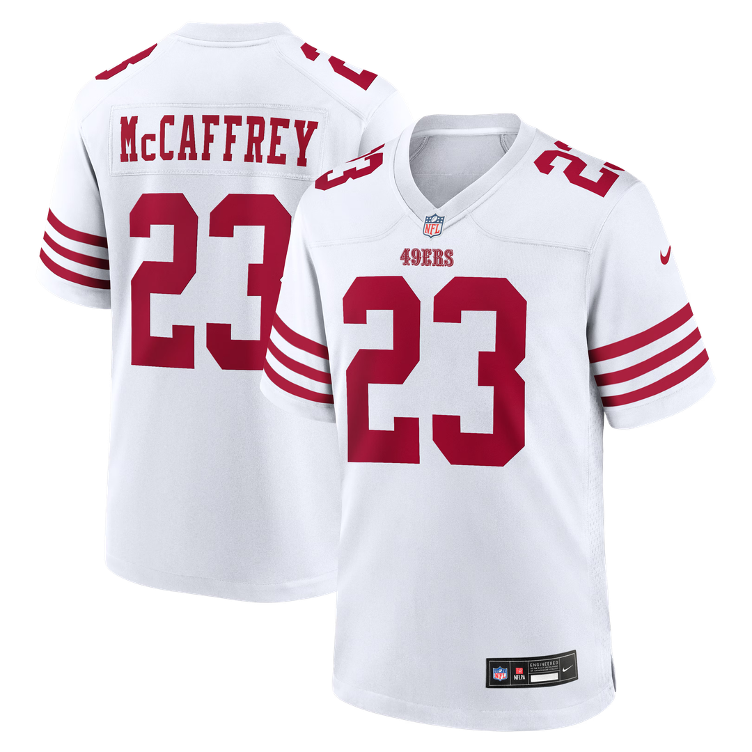 Christian McCaffrey San Francisco 49ers Game Player Jersey - Scarlet