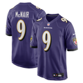Steve McNair Baltimore Ravens Game Retired Player Jersey - Purple