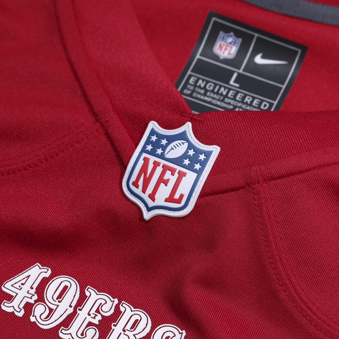 Mac Jones San Francisco 49ers Team Game Jersey - Scarlet