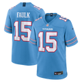 Keldric Faulk Tennessee Titans Team Game Jersey - Light Blue