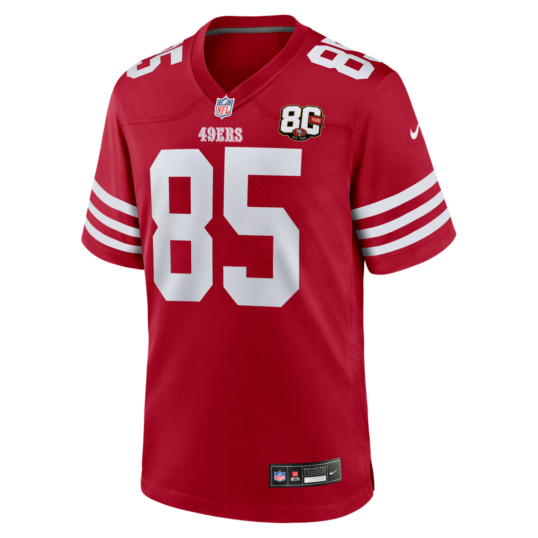 George Kittle San Francisco 49ers 80th Anniversary Game Jersey - White