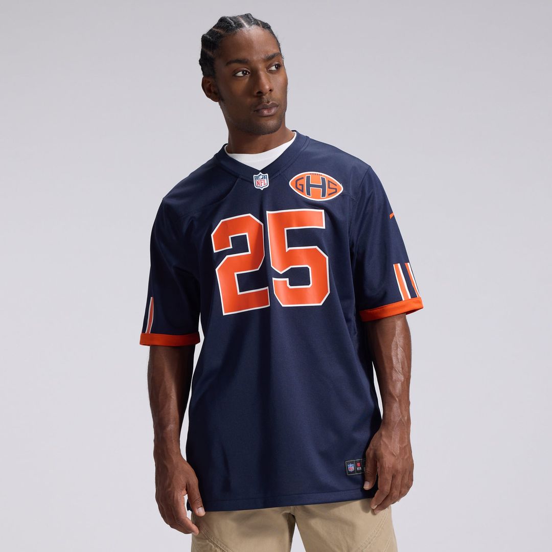 Kyle Monangai Chicago Bears 2026 Rivalries Collection Game Jersey - Navy
