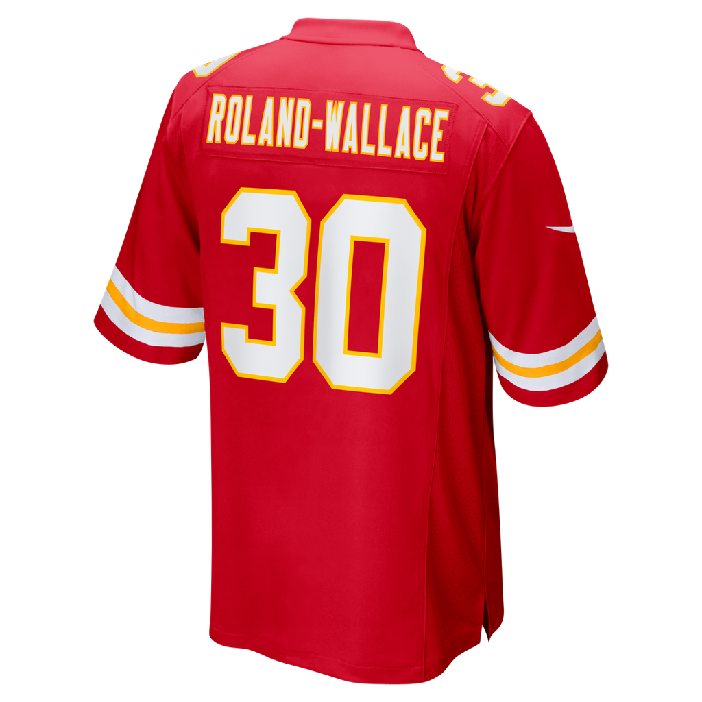 Chris Roland - Wallace Kansas City Chiefs Game Jersey - Red