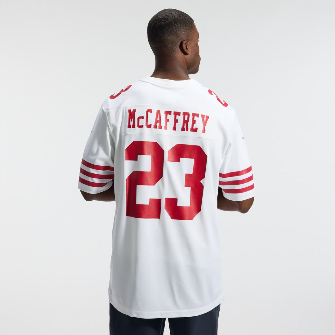 Christian McCaffrey San Francisco 49ers Game Player Jersey - Scarlet