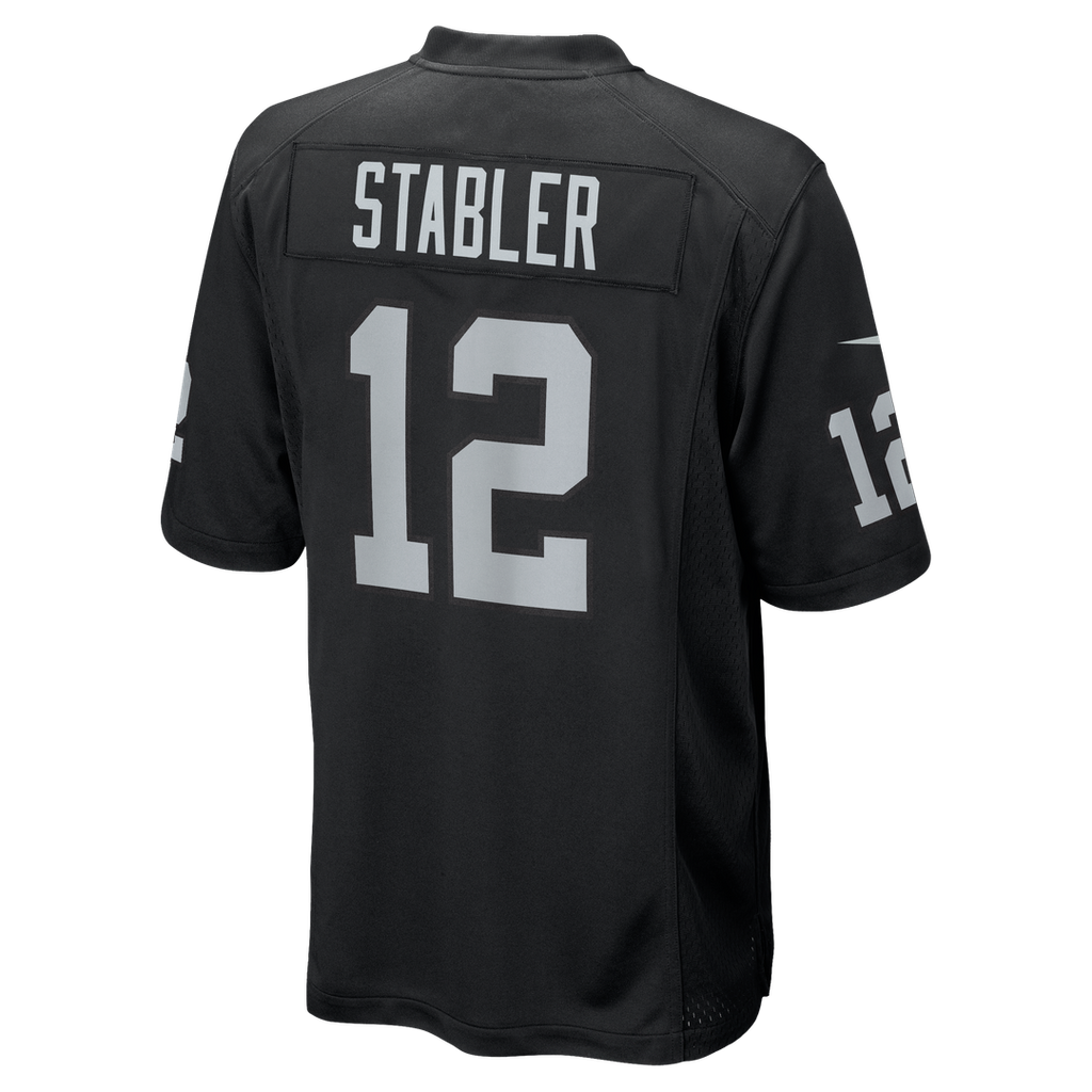 Ken Stabler Las Vegas Raiders Game Retired Player Jersey - Black