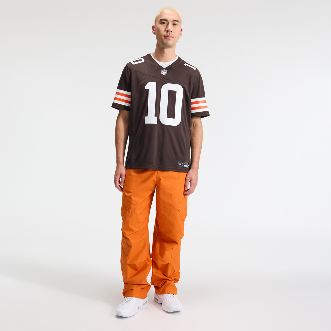 Quinshon Judkins Cleveland Browns Team Vapor F.U.S.E. Stitched Limited Jersey - Brown
